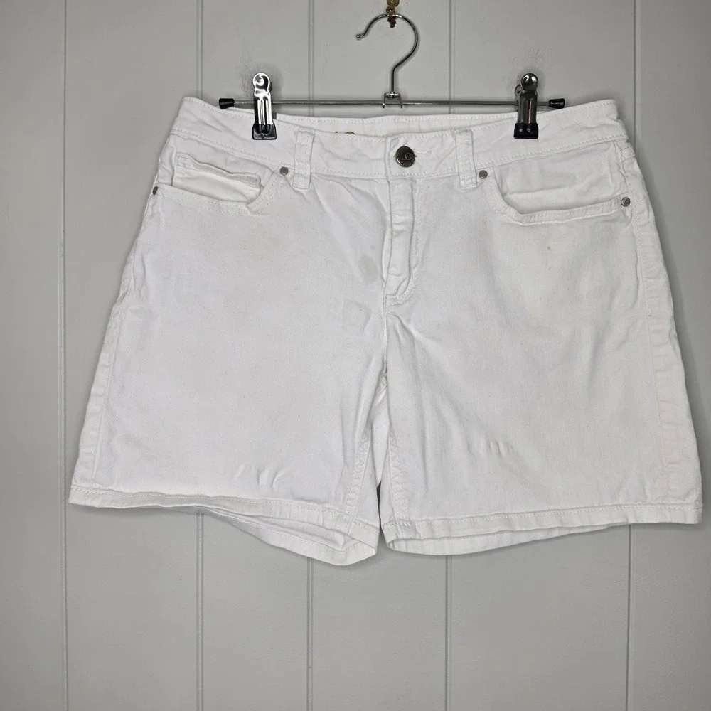 LC Lauren Conrad Denim White Shorts Size 8